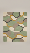 Hand-tufted sage area rug