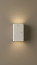 Minimalist marble wall sconce